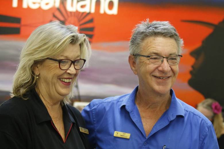 Heartland Media directors Jeff Gibbs and Sharon Bateman at the Northern Rivers Times launch