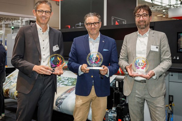 Durst Group has won three prestigious EDP Awards at the FESPA Global Print Expo in Munich, Germany, for P5 Robotics, P5 350 HSR and Durst Workflow Software