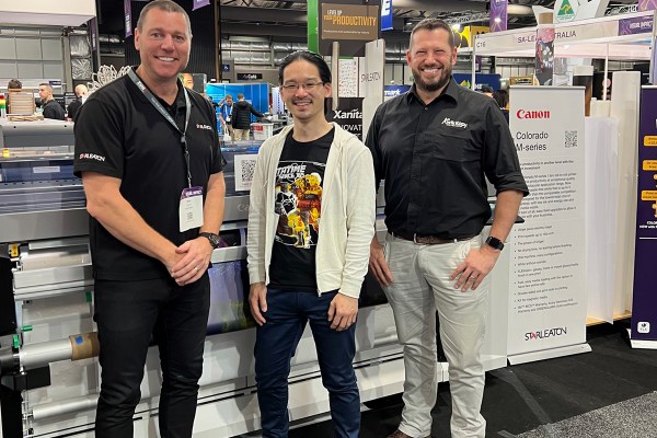 Kwik Kopy purchased the first Canon Colorado M in Australia just one day after its official first public appearance at Visual Impact 2023