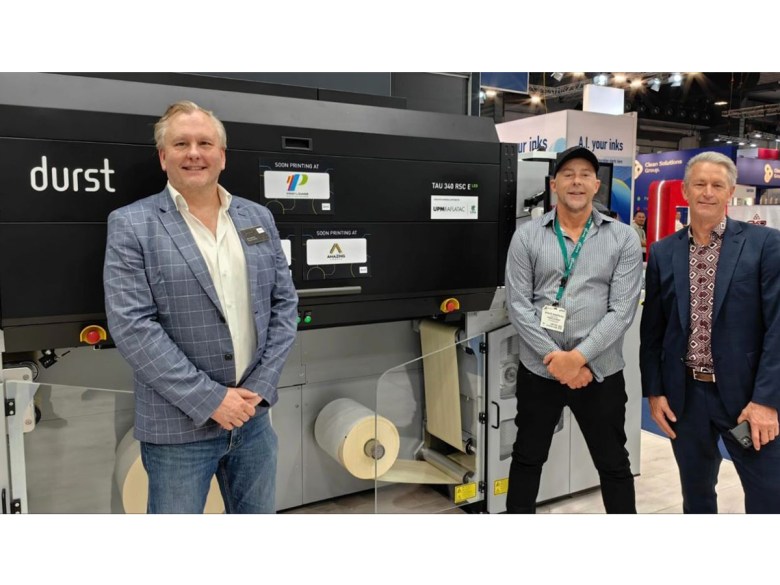 Durst Oceania has confirmed the sale of an RSC-E label printer with LED at the recent Labelexpo Europe 2023 exhibition in Brussels