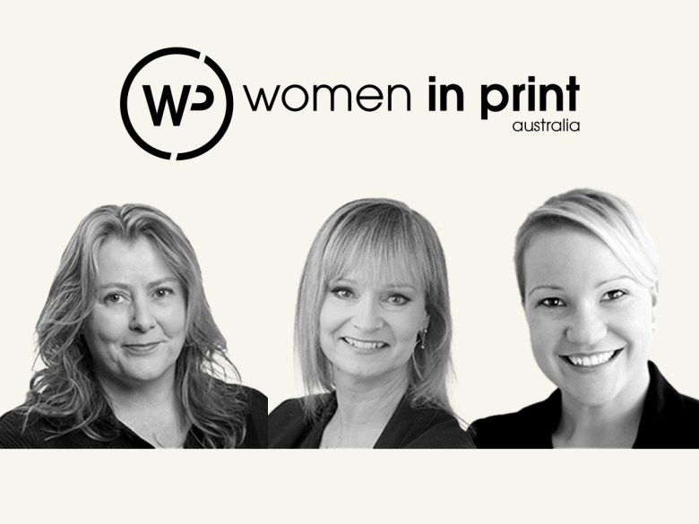 Sandy Aspinall, Lisa Blachut and Kellie Northwood are stepping down from their roles at Women in Print