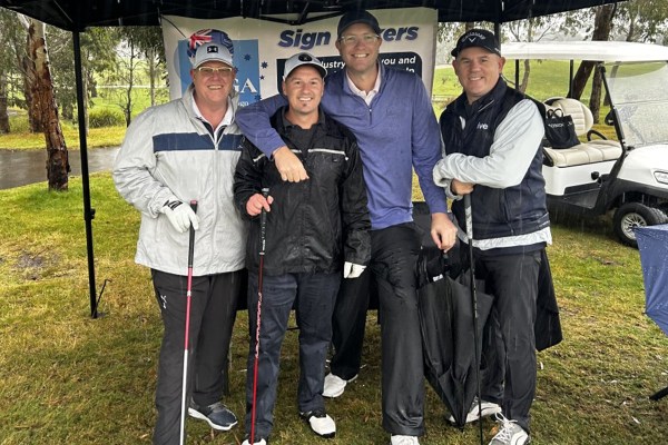 More than 90 golfers braved the inclement Melbourne weather to join other ASGA members the Ambrose golf competition at the Sandhurst Golf Club