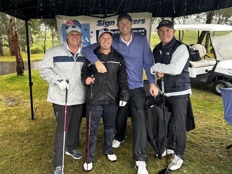 More than 90 golfers braved the inclement Melbourne weather to join other ASGA members the Ambrose golf competition at the Sandhurst Golf Club
