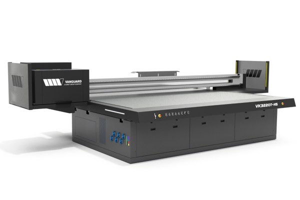 Vanguard Digital Printing Systems, a Durst Group Company, has launched Vanguard VK3220T-HS, an ultra-high production UV-LED flatbed printer at Printing United 2023