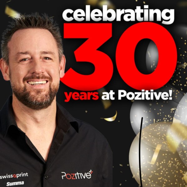 Phil Trumble celebrates 30 years at Pozitive Signs and Graphic Supplies