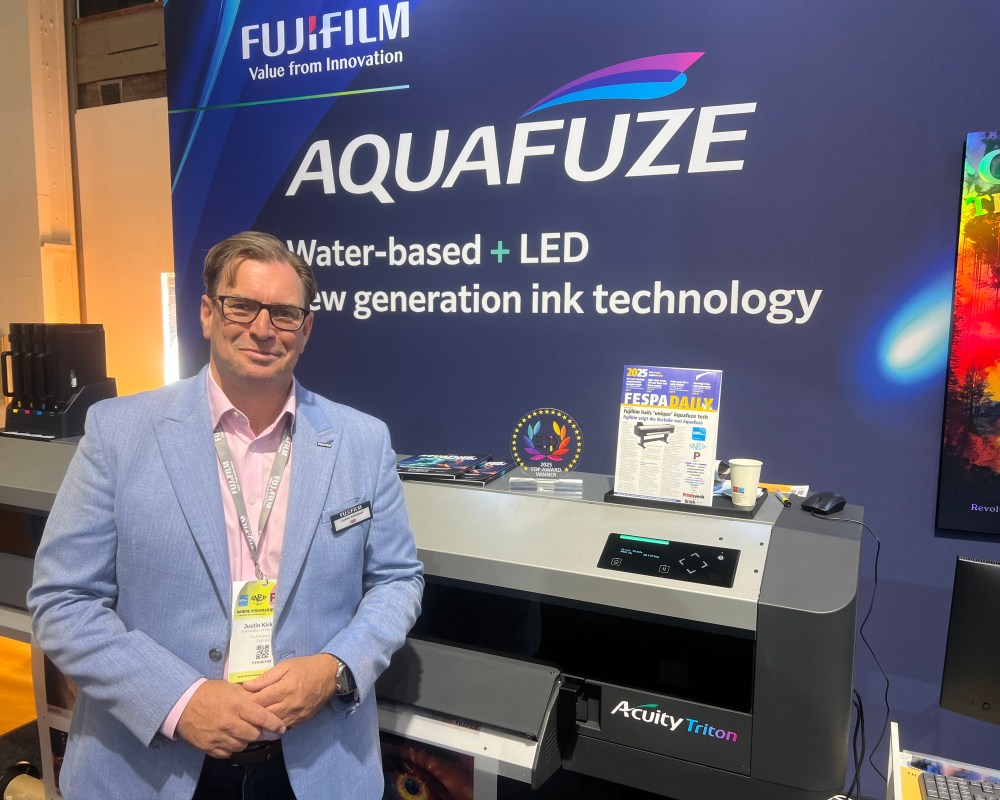 Video: Justin Kirkland presents Fujifilm’s latest offerings at FESPA Global Print Expo