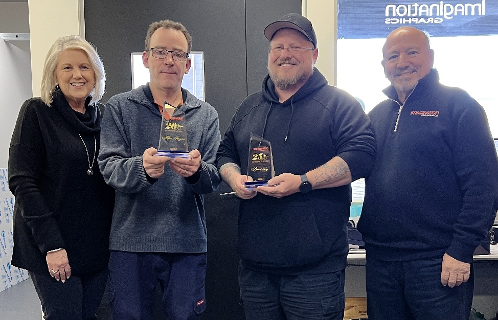 Imagination Graphics celebrates long serving team members