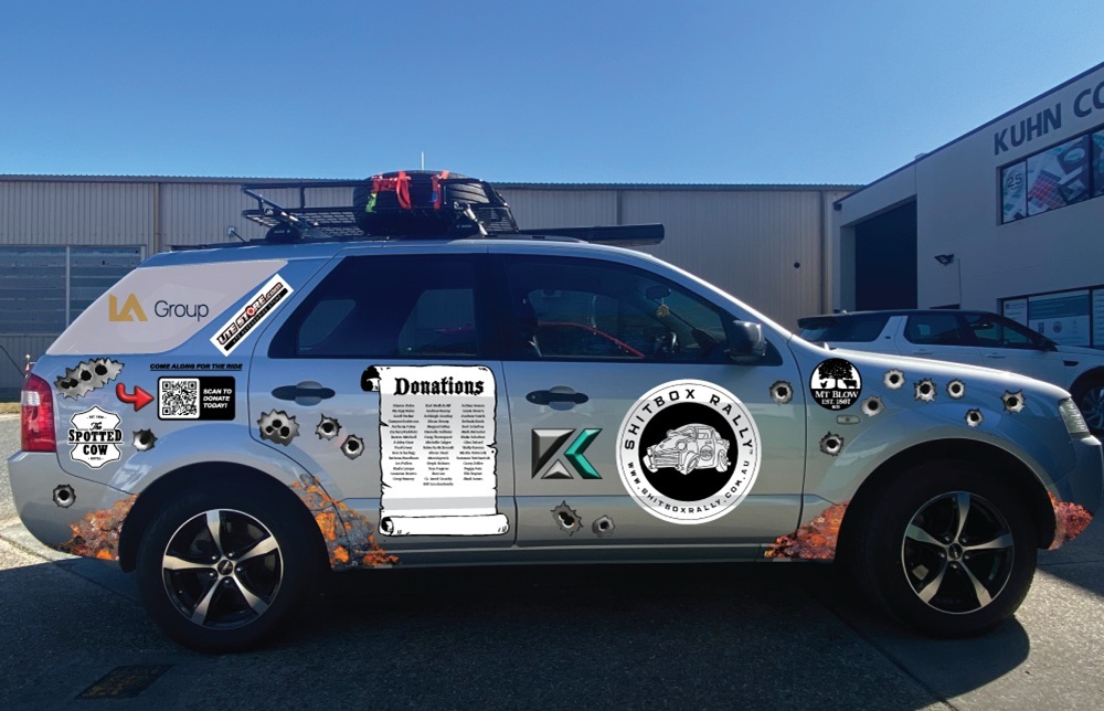 Kuhn Corp Print & Packaging’s Walter Kuhn joins 2025 Shitbox Rally